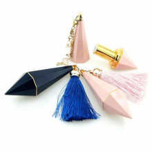 in stock ready to ship luxury empty blue tassel  plastic lipstick tube pink chain lipstick packaging makeup packing